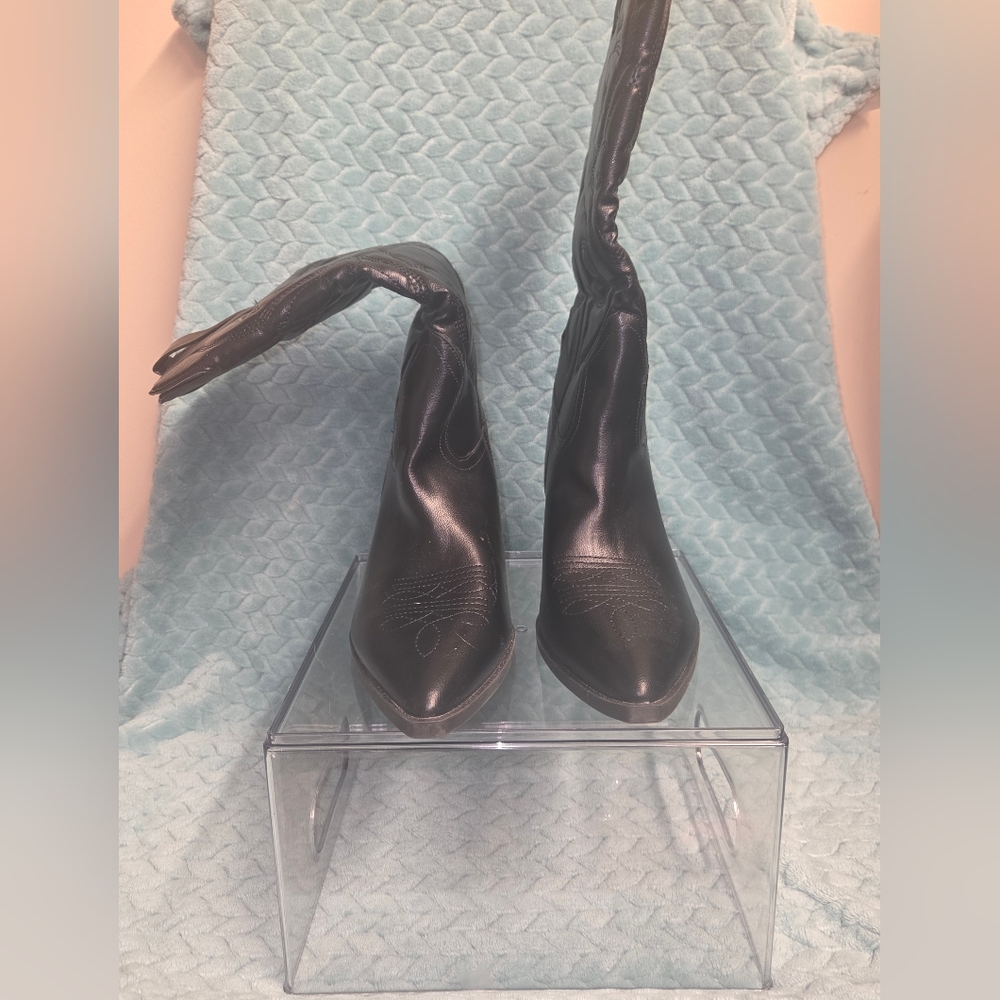 Women's Black Leather Boots